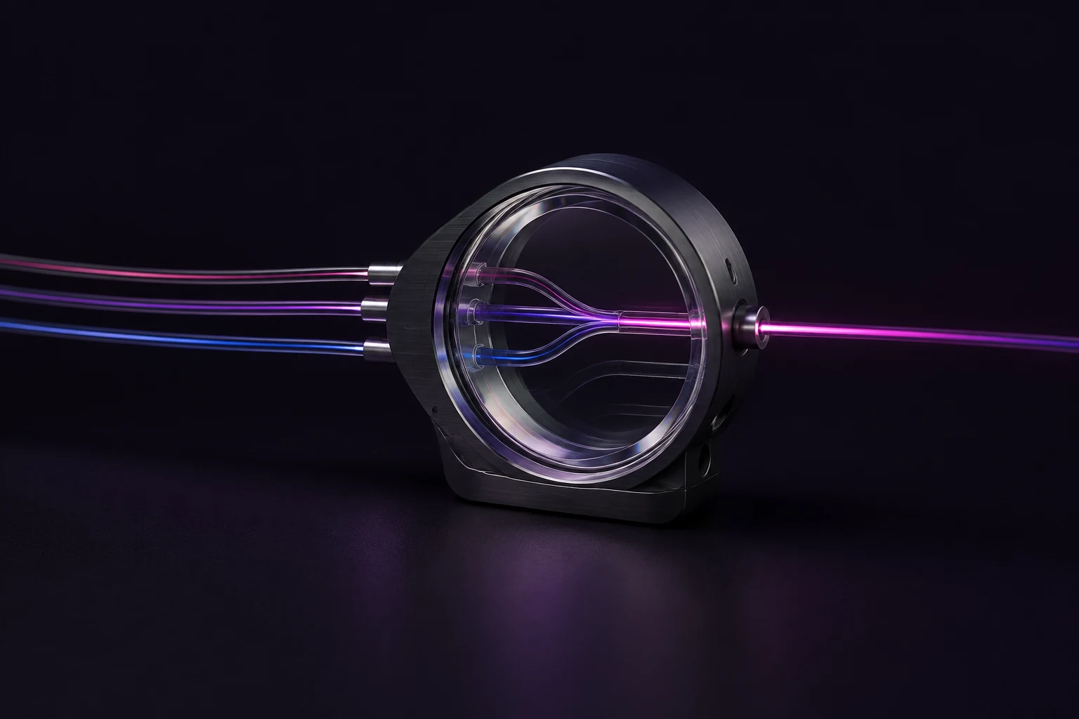 Glass decision instrument connecting context to one selected outcome
